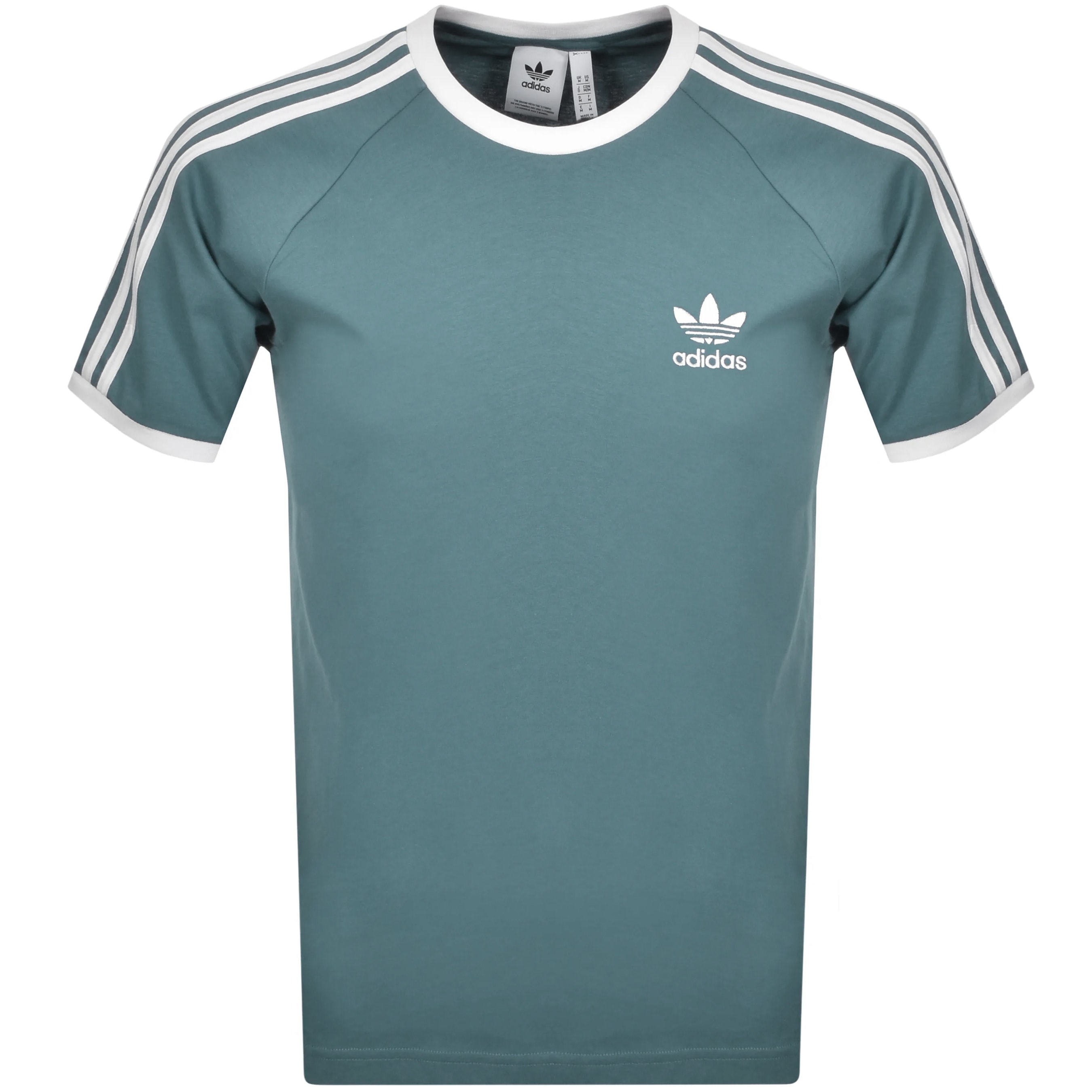 Alternative Image for Productadidas Originals 3 Stripe T Shirt Green1